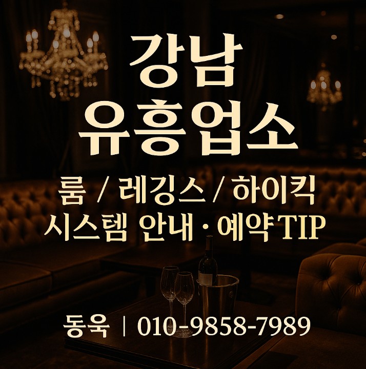 강남 룸 가격
